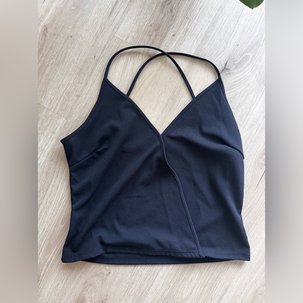 SHEIN Classic Black V-Neck Top